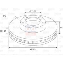 Valeo Ön Disk 407 508 607  (186746-4246.P7)