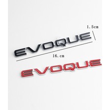 İdeal Aksesuar Range Rover Evoque Evoque Bagaj Yazı Siyah Renk Metal Premium Kalite  Bagaj Logo Arma