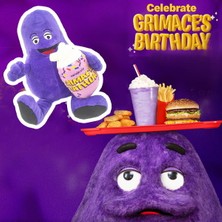 Mdsj The Grimace Milk Mor Grimace Milk Doll Mcdonaıd Periferik Çocuk Oyuncağı (Yurt Dışından)