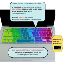 McStorey Macbook Klavye Air Pro Koruyucu Dazzle (US to TR) (Eski USB'li Model 2008/2017) ile Uyumlu