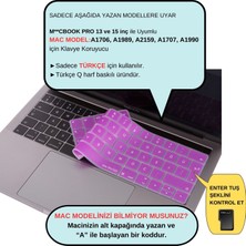 McStorey Macbook Pro Klavye Kılıfı Türkçe Q Baskı A1706 A1989 A2159 A1707 A1990 ile Uyumlu