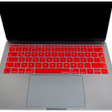 McStorey Laptop Macbook Pro Klavye Kılıf Türkçe Q Baskılı A1534 A1708 ile Uyumlu