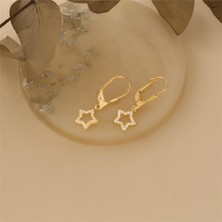 Nox Jewelry 925 Ayar Taşlı Yıldız Küpe