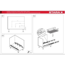 Starax S-2012-C Bağımsız Teleskopik Raylı Çekmece, Modül 60 cm