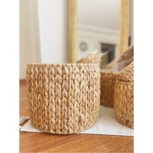 Kai Home Iç Korumalı En Büyük Boy Sağlam Hasır Sepet/düzenleyici/saksılık