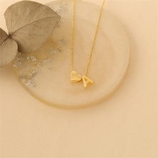 Nox Jewelry 925 Ayar Kişiye Özel Küçük Kalp Detaylı Harf Kolye