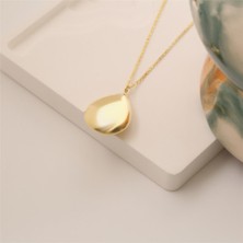 Nox Jewelry 925 Ayar Gümüş 3 Boyutlu Damla Kolye