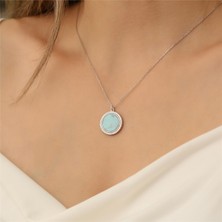 Nox Jewelry 925 Ayar Firuze Taşlı Kolye