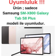 Coolacs Samsung Galaxy Tab S8 Plus SM-X800 ile Uyumlu Köşe Dolgulu Nitro Anti Shock Tablet Kılıfı Kapak