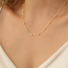 Nox Jewelry 925 Ayar Burgu Top Zincirli Kolye