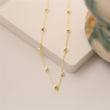Nox Jewelry 925 Ayar Burgu Top Zincirli Kolye