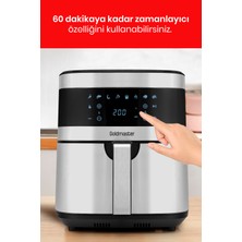 Goldmaster Avantajlı Ikili Set 7 Litre Inox Xxl Airfryer Sıcak Hava Fritöz Mısır Patlatma Pop Corn Makinesi