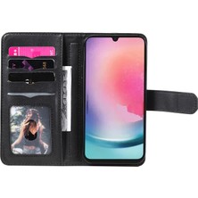 Seashell Digital Samsung Galaxy A54 5g Flip Kapak 10 Kart Yuvası Stand Deri Cüzdan Telefon Kılıfı Black (Yurt Dışından)