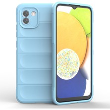 Seashell Digital Samsung Galaxy A03 (164.2 x 75.9 x 9.1mm) Şok Geçirmez Tpu Cep Telefonu Kapağı Sağlam Sırt Anti-Scratch Anti-Slip Anti-Slip Case-Baby Mavi (Yurt Dışından)