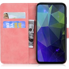 Seashell Digital Samsung Galaxy A24 Için 4g Pu Deri Kılıf Stand Stand Renkli Cüzdan Telefon Kapak-Pembe (Yurt Dışından)