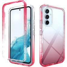 Seashell Digital Samsung Galaxy A54 Için 5g Koruyucu Koruyucu Vaka Gradyan Renk Anti-Drop Telefon Kılıfı Tpu Pc Temiz Telefon Kapak Sınıflandırıcı Kırmızı (Yurt Dışından)