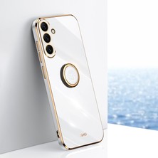 Seashell Digital Samsung Galaxy A54 Için Xinli 5g Damla Geçirmez Koruyucu Telefon Kapağı Elektrokaplama Ince Cep Telefon Kılıf Kickstand-White (Yurt Dışından)