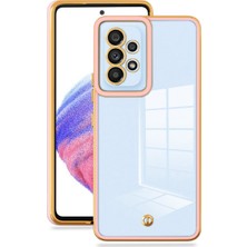 Seashell Digital Samsung Galaxy A72 4g/5g Şeffaf Arka Kapak Yumuşak Tpu Şok Geçirmez Elektrokürlü Kenar Telefon Vaka Pembe (Yurt Dışından)