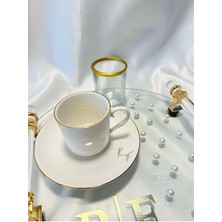 Tutku Setup Inci Detay Cam Söz-Nişan Tepsisi, Damat Kahvesi Tepsisi, Isim Baskılı Söz Tepsisi