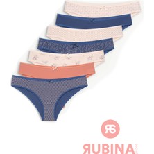 Rubina Secret ™ Kadın Pamuklu Külot 7'li Paket | Breathable Women's Panties From Cotton