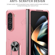 Seashell Digital Samsung Galaxy Z Fold5 5g Halka Kickstand Telefon Kasası Sert Pc Önleme Anti-Drop Kapak Desteği Manyetik Araba Montaj (Yurt Dışından)