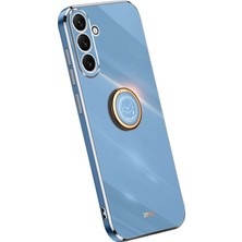 Seashell Digital Samsung Galaxy A54 Için Xinli 5g Damla Geçirmez Koruyucu Telefon Kapağı Elektrapılaşma Ince Cep Telefonu Kickstand-Blue (Yurt Dışından)