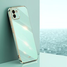 Seashell Digital Samsung Galaxy A03 (164.2 x 75.9 x 9.1mm) Için Xinli Telefon Kılıfı, Elektrokaplama Altın Kenar Tpu Koruyucu Arka Kapak- (Yurt Dışından)