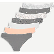 Rubina Secret ™ Kadın Pamuklu Külot 7'li Paket | Breathable Women's Panties From Cotton