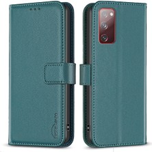 Seashell Digital Samsung Galaxy S20 Fe 5G/S20 FE/S20 FE/S20 Fe 2022/S20 Lite Pu Deri Telefon Kapağı Standı Cüzdan Case-Yeşil (Yurt Dışından)