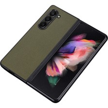 Seashell Digital Samsung Galaxy Z For Fold5 5g 5g Naylon Kaplamalı Sert Pc Telefon Kılıfı Katlanır Telefon Koruyucu Kapak Yeşili (Yurt Dışından)