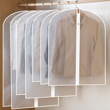 Shanhua Shop Siyah Kenar Stili 60X140CM Toz Geçirmez Giyim Depoları Çanta Takım Elbise Örtüsü Konfeksiyon Ceket Asılı Giysi Çanta Ev Gardırop Ceket Organizatör Uzun Ceket Için (Yurt Dışından)