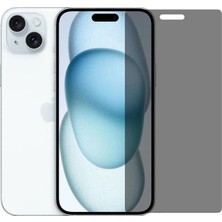 Microcase Apple iPhone 15 Plus Privacy Gizlilik Filtreli Tam Kaplayan Tempered Cam - AL3125