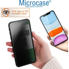 Microcase Apple iPhone 15 Plus Privacy Gizlilik Filtreli Tam Kaplayan Tempered Cam - AL3125