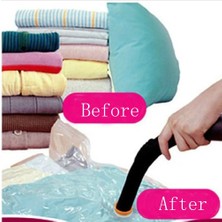 Shanhua Shop 60X80 Stili Giyim Battaniye Vakum Torbaları Dolap Yeniden Kullanılabilir Toz Geçirmez Sıkıştırılmış Çanta Sac Sous Vide Vetement Giysi Saklama Contası Vakum Torbaları (Yurt Dışından)