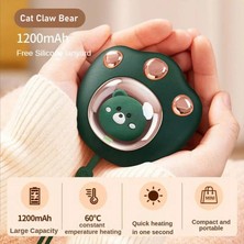 Intragdou Sevimli Kedi Paw Şarj Edilebilir El Isıtıcı Dahili 1200 Mah Pil Çocuklar Yetişkinler Için Ev Kamp Ofis Okul Için Hızlı USB Isıtıcı (Yurt Dışından)