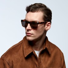 Hermossa Hm 1623 C2 Dikdörtgen Havana Unisex Güneş Gözlüğü
