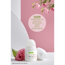 INCIA %100 Doğal Roll On Deodorant Kadınlar İçin Ter Kokusu Önleyici Lekesiz 50 ml