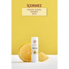 INCIA %100 Doğal Dudak Besleyici Bergamot & Limon Bitkisel Nemlendirici Dudak Bakım Kremi 6 G