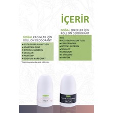 INCIA %100 Doğal Roll-on Kadın & Erkek Deodorant Lekesiz 50 ml 2'li Set