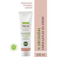 INCIA %100 Doğal Karın Çatlak Jel Kremi Çatlak Önleyici Organik Avokado Yağı Hamilelikte 200 ml