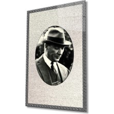 Miyrem Çerçeveli Atatürk Cam Tablo  36 x 23-Mıyrem