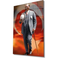 Miyrem Atatürk Cam Tablo  36 x 23-Mıyrem