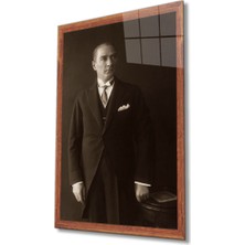 Miyrem Atatürk Cam Tablo  36 x 23-Mıyrem