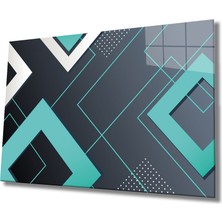 Miyrem Geometrik Mimari Cam Tablo  36 x 23-Mıyrem