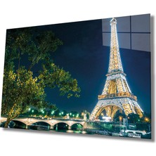 Miyrem Eyfel Kulesi Cam Tablo Eiffel Tower  36 x 23-Mıyrem