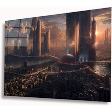 Miyrem Şehir Manzaralı Cam Tablomıyrem36 x 23-Mıyrem