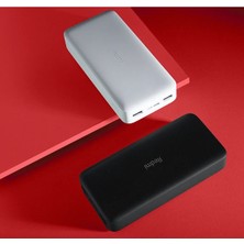 Xiaomi Redmi 20000 Mah Taşınabilir Hızlı Şarj Cihazı - Usb-C - 18W 2 Çıkışlı Powerbank - Siyah