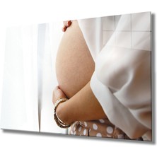 Kadınlar Hamile Kadın Cam Tablo  ,women Pregnant  36X23-MIYREM