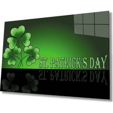 Patricks Day Yeşil Cam TABLOMIYREM36X23-MIYREM