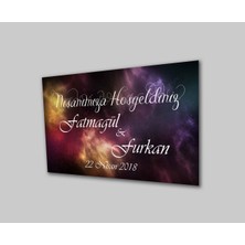 Düğün Nişan Hoşgeldiniz Cam TABLOMIYREM36X23-MIYREM